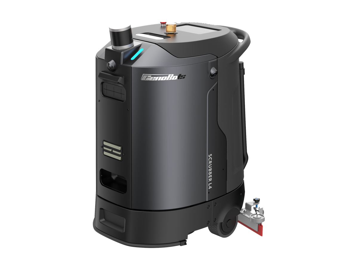 CenoBot L4 renholdsrobot sett forfra og fra siden