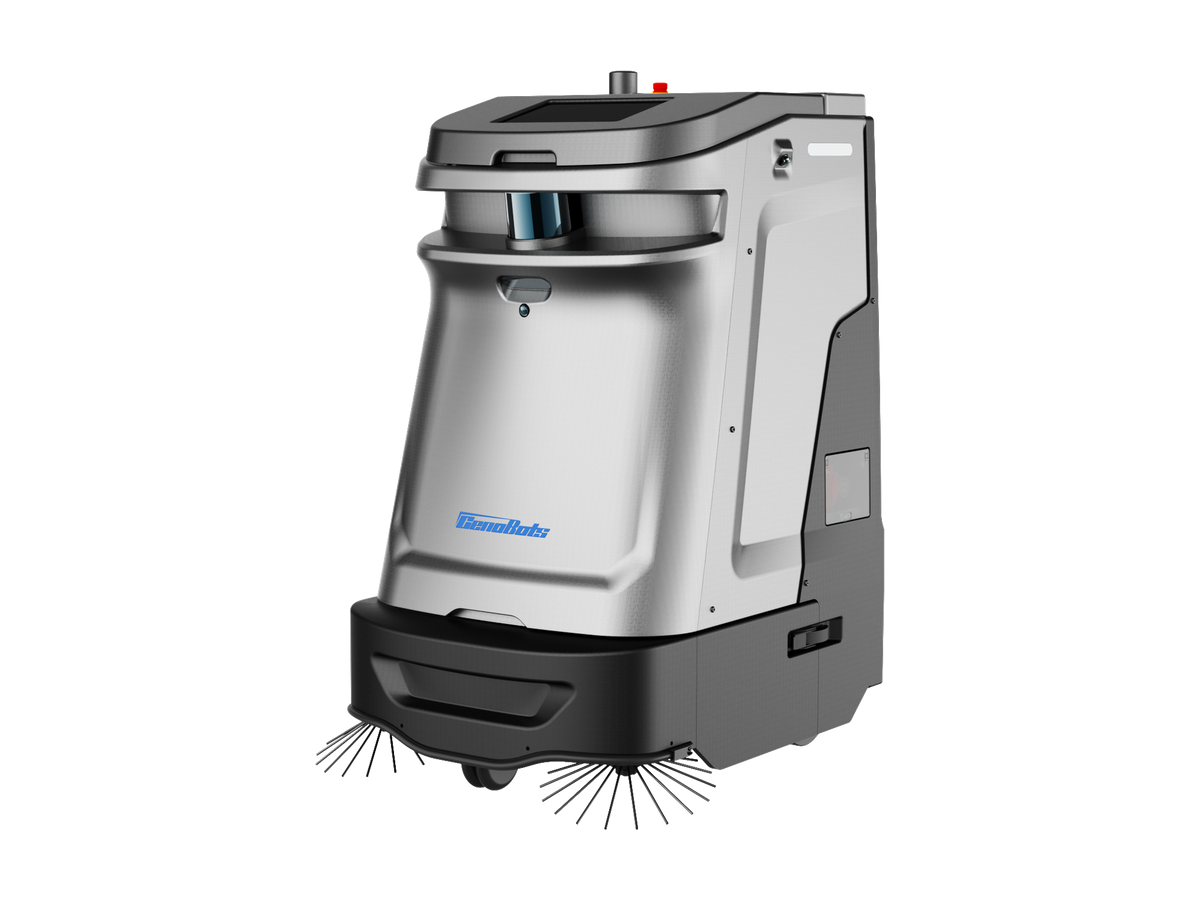 CenoBot SP50 renholdsrobot sett forfra og fra siden